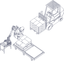 Drawing - Arm and Forklift