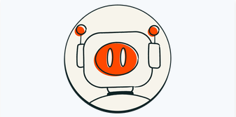 Illustration of an AI assistant supporting healthcare communication