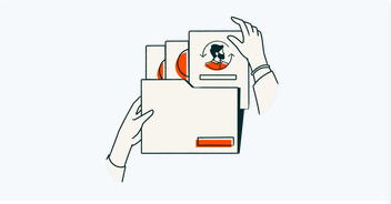 Illustration of a team holding customer profiles symbolizing customer retention and lifecycle optimization in RevOps.