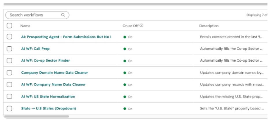 search workflows